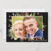 ホリーベリークリスマスフォトホリデーカード (正面)