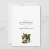 ホリーベリークリスマスベルハッピーニューイヤーカード シーズンカード (裏面)