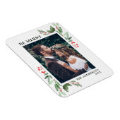 ホリーベリークリスマスホリデーフォト マグネット (右側)