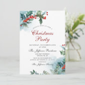 ホリーベリークリスマスミストレトーホリデーパーティー 招待状 (スタンド正面)