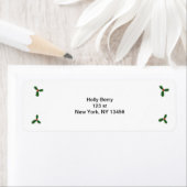 ホリーベリークリスマスリターンラベル ラベル (インサイチュ)