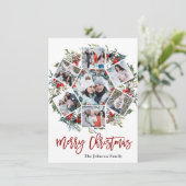 ホリーベリークリスマスリース7 PHOTO Greeting シーズンカード (スタンド正面)