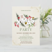 ホリーベリークリスマス招待状 招待状 (スタンド正面)