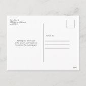 ホリーベリーグリーナリーホリデーハガキ シーズンポストカード (裏面)