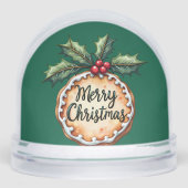 ホリーベリーグリーンとメリークリスマスクッキー (正面)