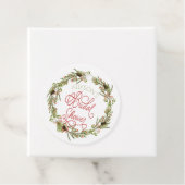 ホリーベリーズパインリースホリデイブライダルシャワー フェイバータグ (インサイチュ)