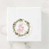 ホリーベリーズパインリースホリデーベビーシャワーファボ フェイバータグ (インサイチュ)