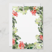 ホリーベリーツリークリスマスホリデーブランチ 招待状 (裏面)