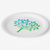 ホリーベリーツリーデザイン ペーパープレート (アングル)