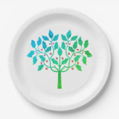 ホリーベリーツリーデザイン ペーパープレート (正面)