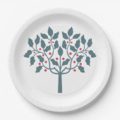 ホリーベリーツリー ペーパープレート (正面)
