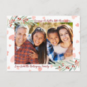 ホリーベリーハートフェスティバル写真バレンタインデー シーズンポストカード (正面)