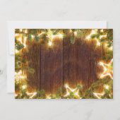 ホリーベリーパインコーンブランチクリスマスパーティー 招待状 (裏面)