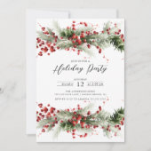 ホリーベリーパインホリデーパーティー 招待状 (正面)