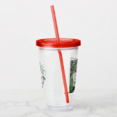 ホリーベリーパインリースメリーすべて写真 アクリルタンブラー (左)