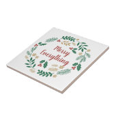 ホリーベリーパインリースメリーオールホリデイ タイル (側面)