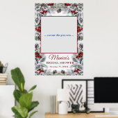 ホリーベリーパイン素朴ブライダルシャワーフォトプロップ ポスター (ホームオフィス)