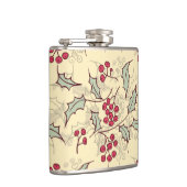 ホリーベリーパターンデザイン フラスク (右)
