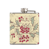 ホリーベリーパターンデザイン フラスク (裏面)