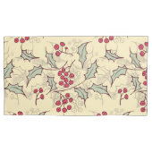 ホリーベリーパターンデザイン 枕カバー (正面左)