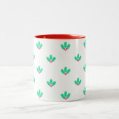 ホリーベリーパターン ツートーンマグカップ (中央)