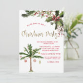 ホリーベリーパームツリーカンパニークリスマスパーティー 招待状 (スタンド正面)