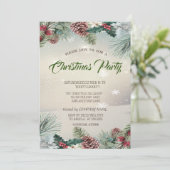 ホリーベリーピネコーンカンパニークリスマスパーティー 招待状 (スタンド正面)