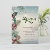 ホリーベリーピネコーンスノーカンパニークリスマスパーティー 招待状 (スタンド正面)