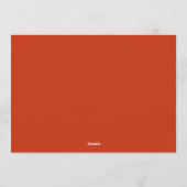 ホリーベリーブランチ水の色クリスマスグリーティング シーズンカード (裏面)