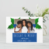 ホリーベリープラント葉青い写真 シーズンカード (スタンド正面)