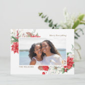 ホリーベリーポインセティアスパインコーン写真 シーズンカード (スタンド正面)