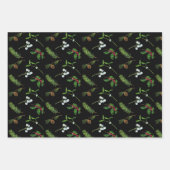 ホリーベリーミストレトーシダのクリスマスパターン ラッピングペーパーシート (正面3)