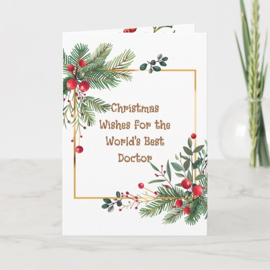 ホリーベリーメリークリスマスウィッシュ シーズンカード (正面)