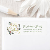 ホリーベリーメリークリスマス ラベル (インサイチュ)