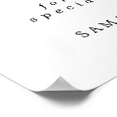 ホリーベリーラブはスウィート結婚のデザートバーサイン ポスター (角)