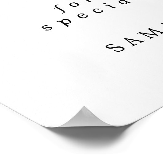 ホリーベリーラブはスウィート結婚のデザートバーサイン ポスター (角)