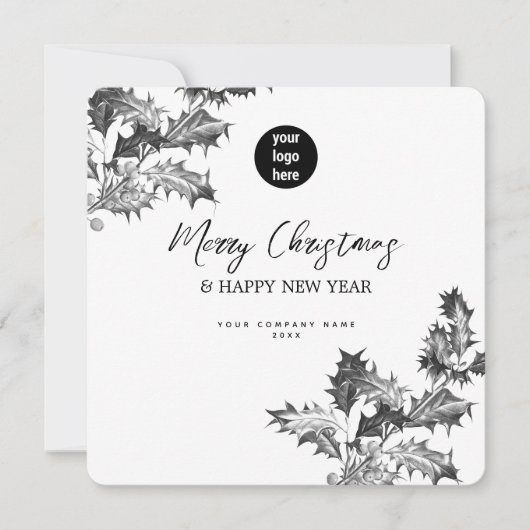 ホリーベリー企業のビジネスQRコードロゴ (正面)