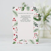 ホリーベリー冬の結婚式 エンクロージャーカード (スタンド正面)