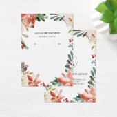 ホリーベリー冬フローライヤリングディスプレイカード (デスク)