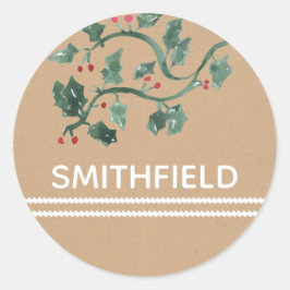 ホリーベリー名ステッカーカスタマイズを追加 ラウンドシール