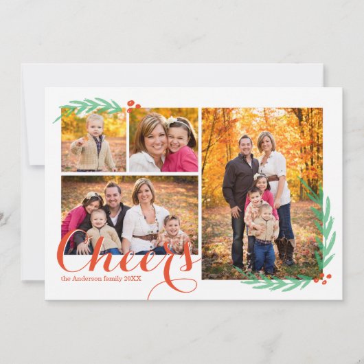 ホリーベリー応援ズホリデーフォトカード シーズンカード (正面)