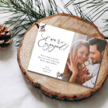 ホリーベリー我々は婚約した1フォトホリデー