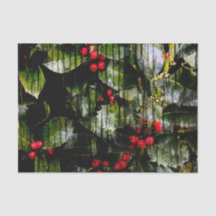 ホリーベリー水平ティッシュペーパー