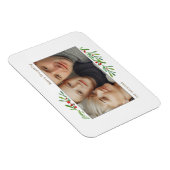 ホリーベリー金ゴールドボタニカルフォトホリデー マグネット (右側)