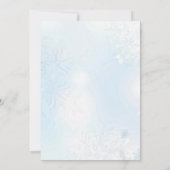 ホリーベリー雪のクリスマスウィンターウェディング 招待状 (裏面)