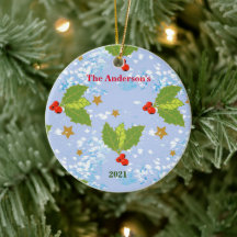 ホリーベリー雪の星の表面パターン名の年