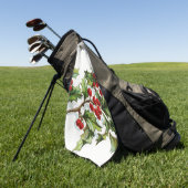 ホリーベリー001 ゴルフタオル (グリーン)