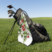 ホリーベリー002 ゴルフタオル (グリーン)