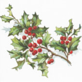 ホリーベリー002 シール (正面)