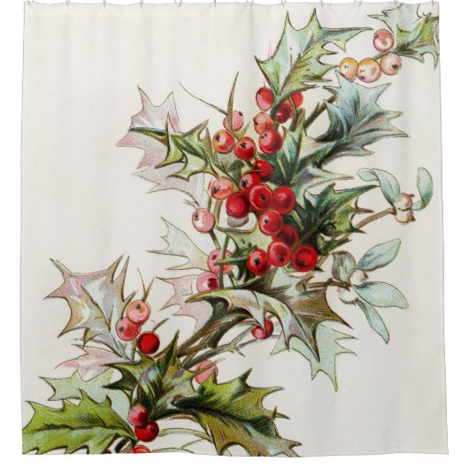 ホリーベリー003 シャワーカーテン (正面)